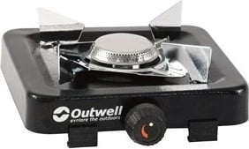 Fornelë gazi portative Outwell Appetizer 1-Burner, 3000 W, E zezë