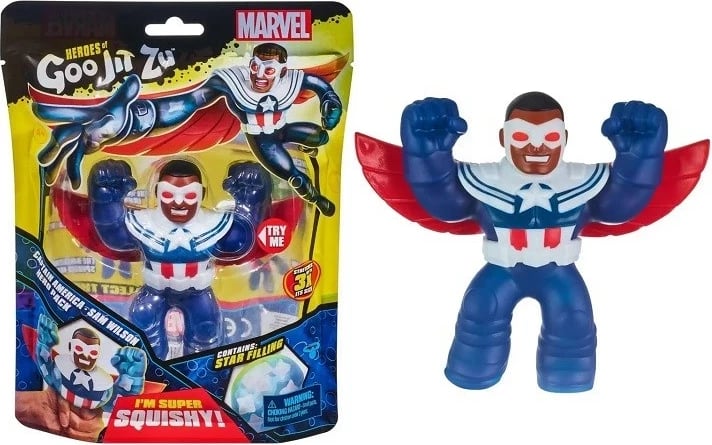 Figurë aksioni Goo Jit Zu Marvel Captain America Sam Wilson