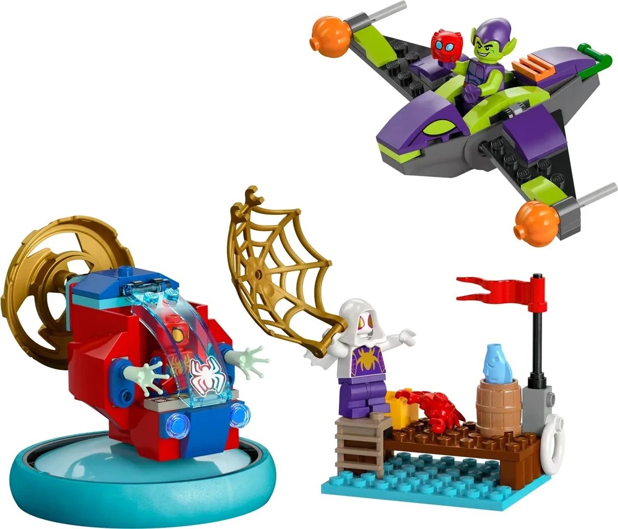 Set LEGO Marvel 10793 Spidey vs. Green Goblin, 3 minifigura