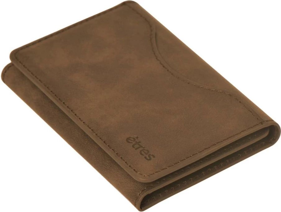 Portofol Etres Smart Wallet Classic, Deep Brown
