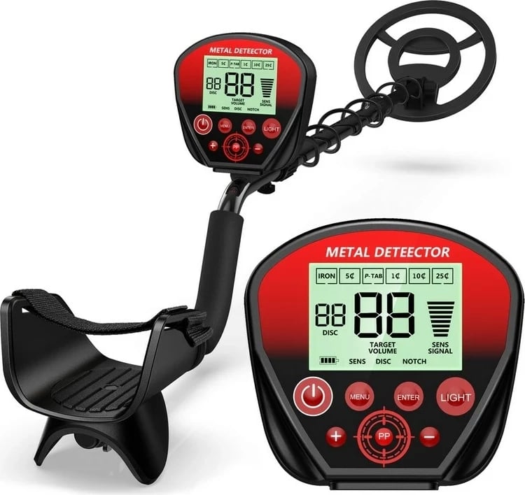 Detektor metalesh PowerNeed MD25, LCD, i zi