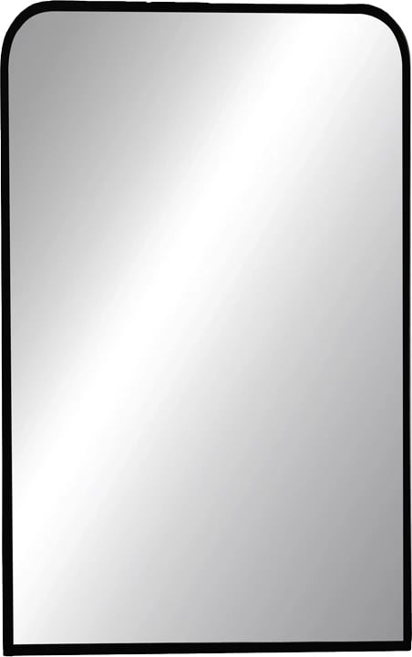Pasqyrë elegante Inart, alumini i zi, 50x2.5x80cm