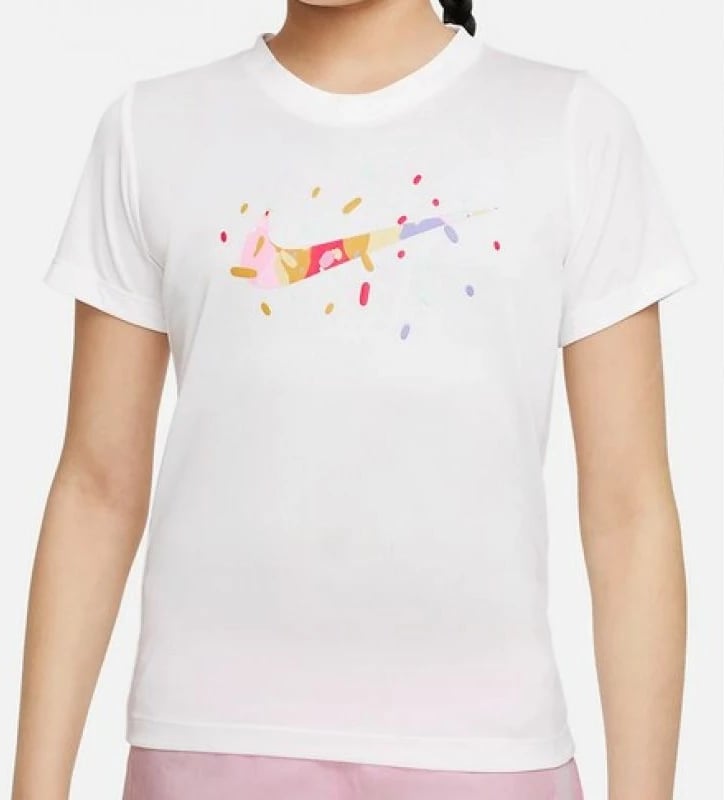 Maicë për fëmijë Nike, e bardhë