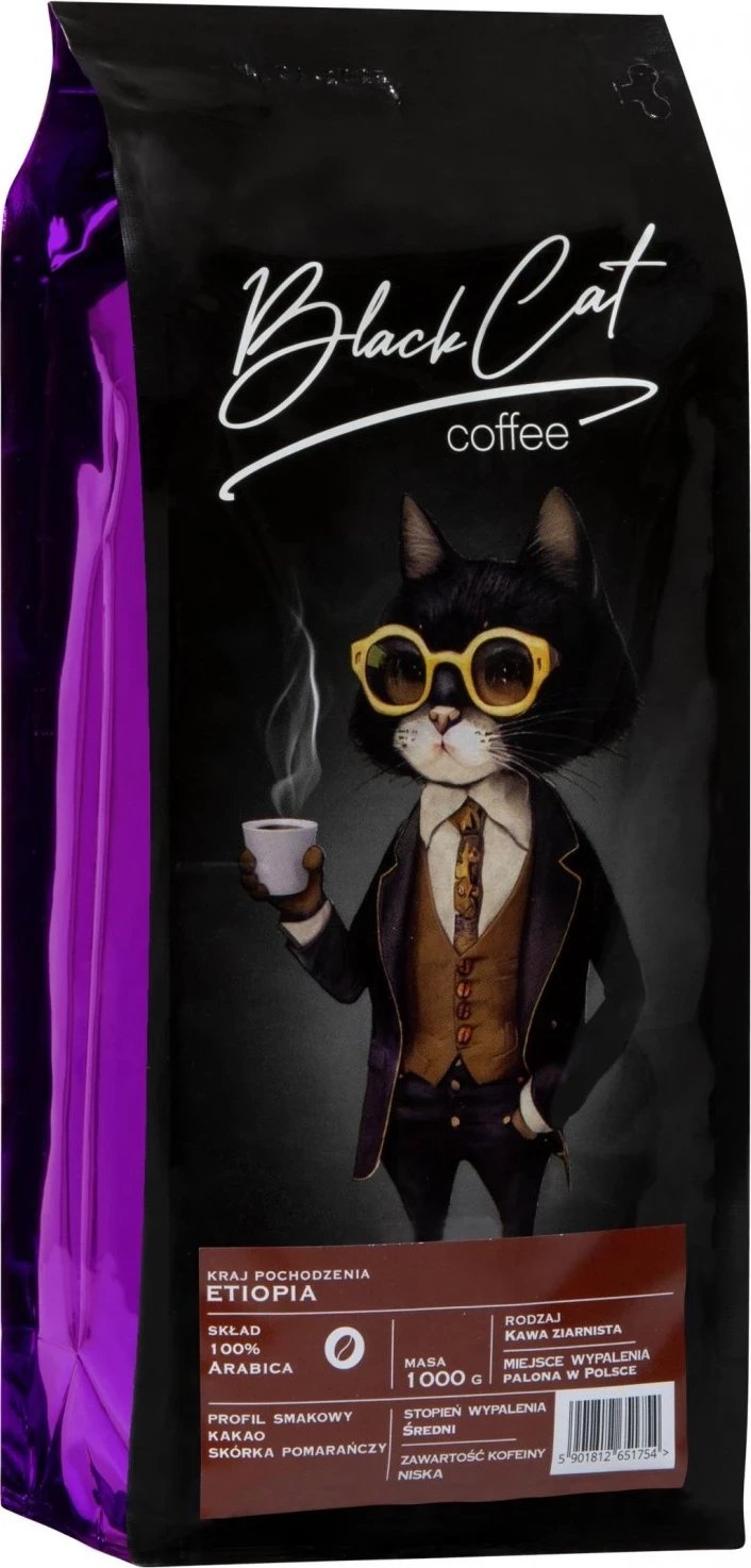Kafe Arabike Black Cat Etiopia, 1 kg