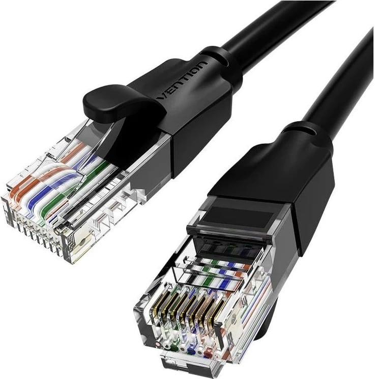 Kabëll rrjeti Vention RJ-45/RJ-45, 15m, i zi