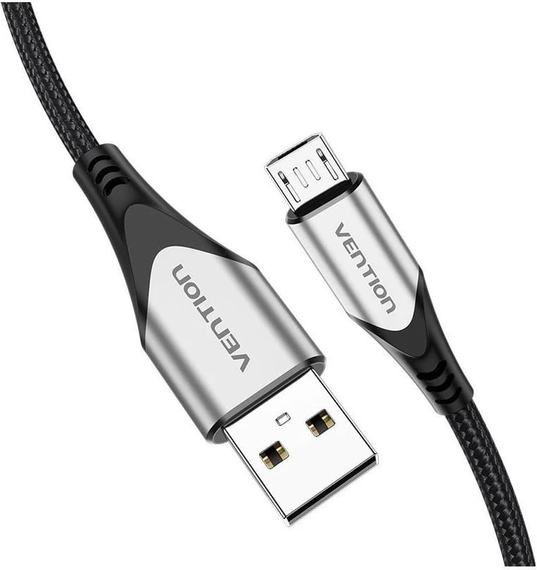 Kabëll Vention USB-A/microUSB, 3m, i zi