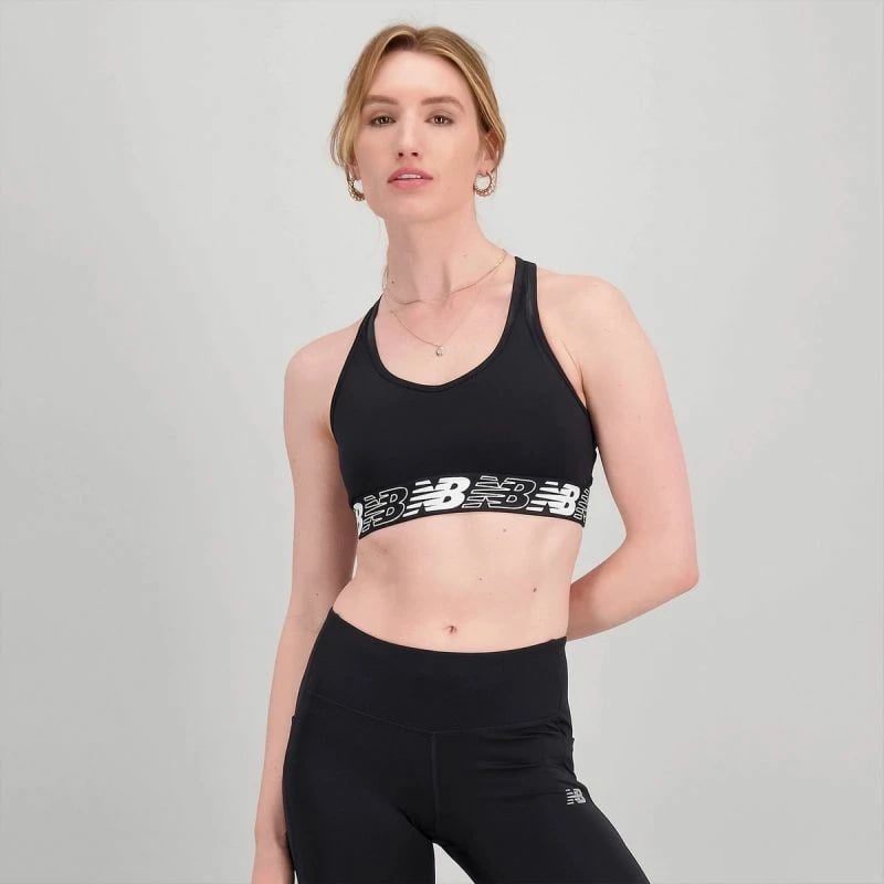 Sport bra për femra New Balance, e zezë