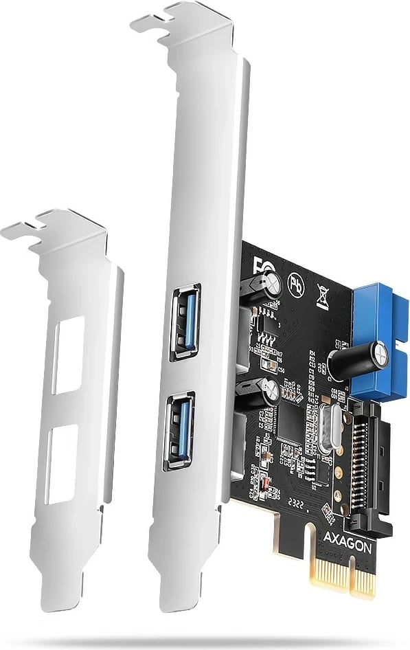 Kontroller PCIe Axagon PCEU-232RS, 2x USB ekst. + 2x USB int., 5Gbps