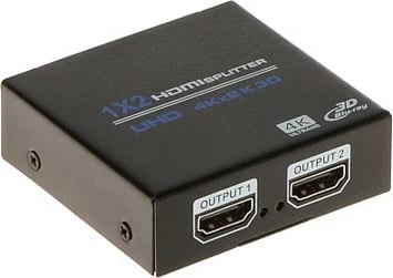 Splitter HDMI No name HDMI-SP-1/2KF, 1xInput në 2xOutput, i zi