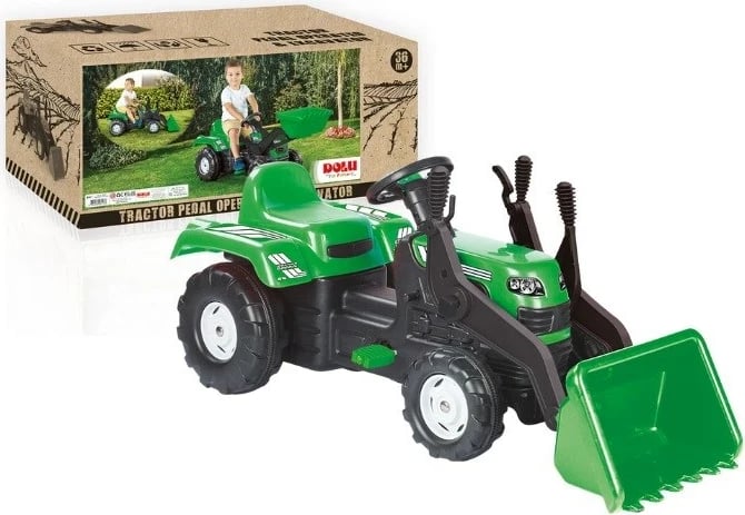 Traktor me pedale DOLU 8147 81476, Jeshil