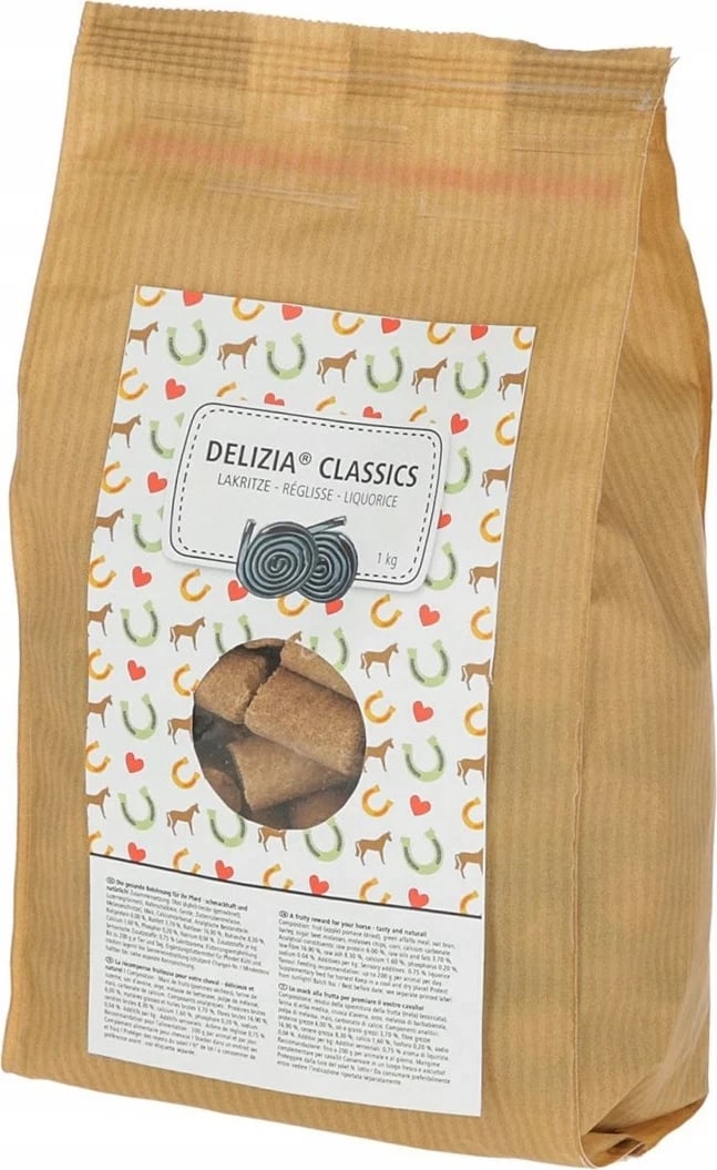 Shije për kuaj KERBL Delizia Classics Liquorice, 1 kg