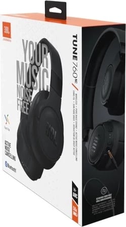 Kufje JBL Tune 760NC Bluetooth, T760NC +Mic, Black