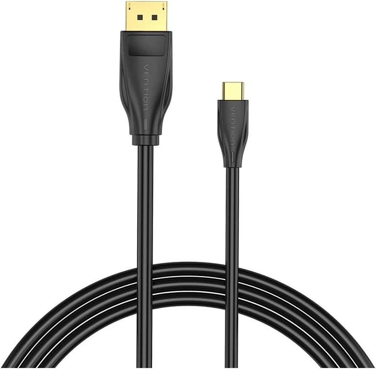 Kabëll Vention USB-C - DisplayPort 1.4, 8K 60Hz/4K 120Hz, 1.5m, zi