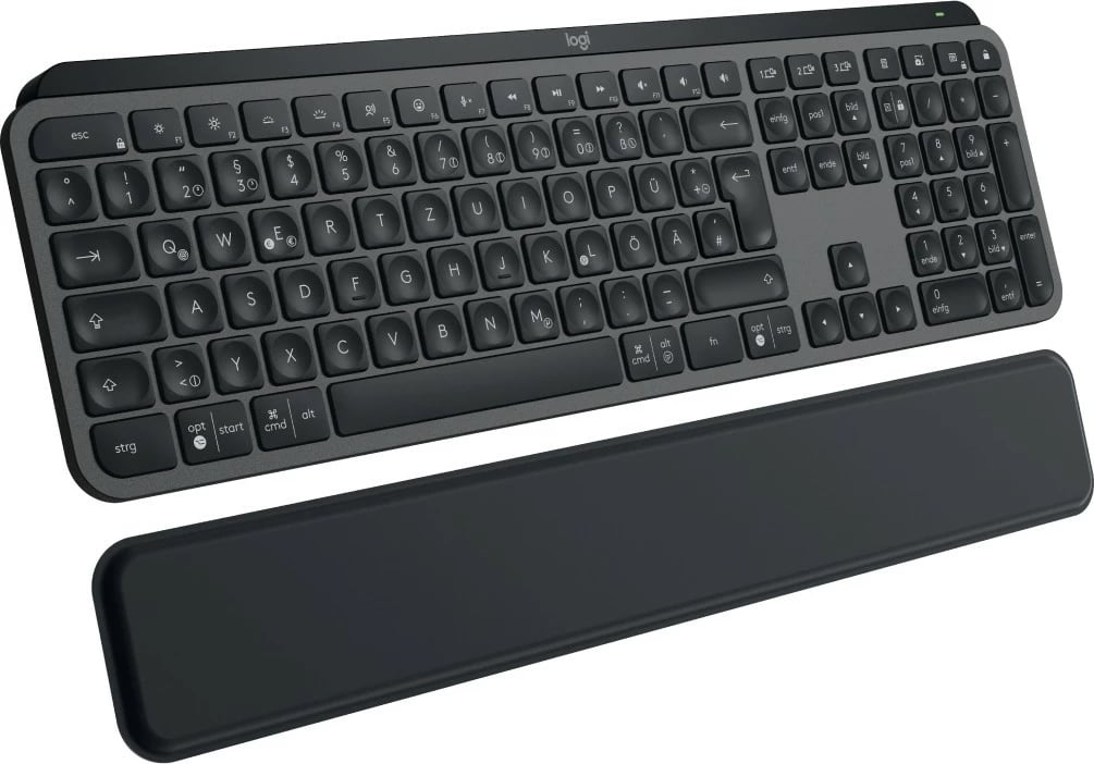 Tastierë Logitech MX Keys S, Wireless, RF Wireless + Bluetooth, Scissor key switch, QWERTZ, LED, Grafit