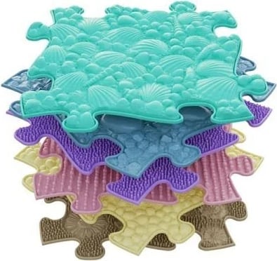 Set dyshekësh ortopedikë sensorikë për fëmijë, 6 copë, pastel