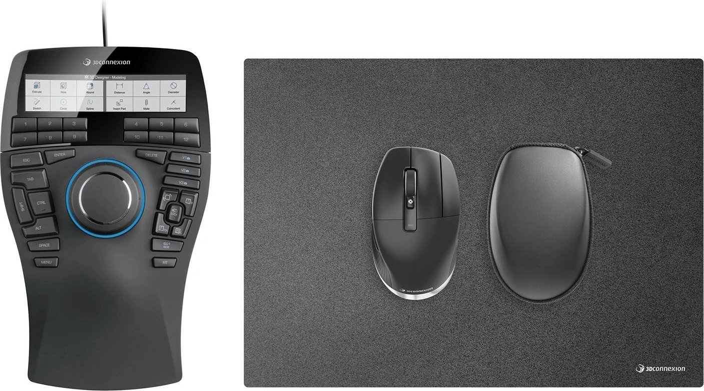 SpaceMouse Enterprise Kit 2 3Dconnexion, RF Wireless + USB Type-A, 6DoF, i zi