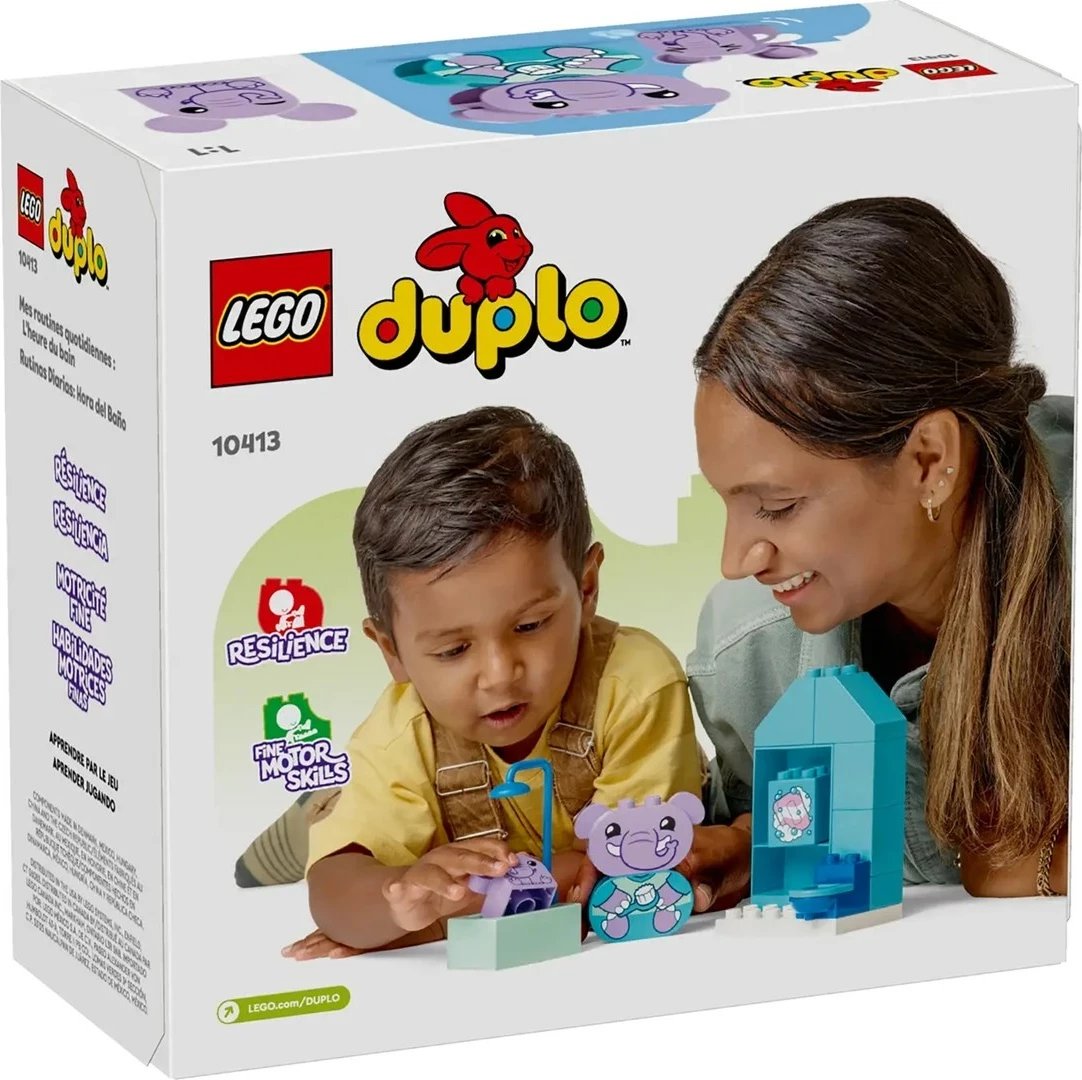 Set LEGO DUPLO 10413, Rutinat Ditore - Koha e Banjes