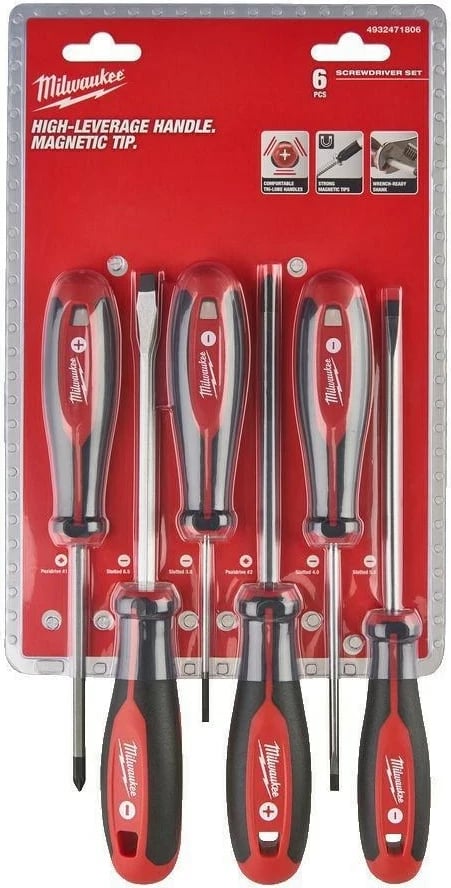 Set kaçavidash Milwaukee 6 copë, SL & PZ