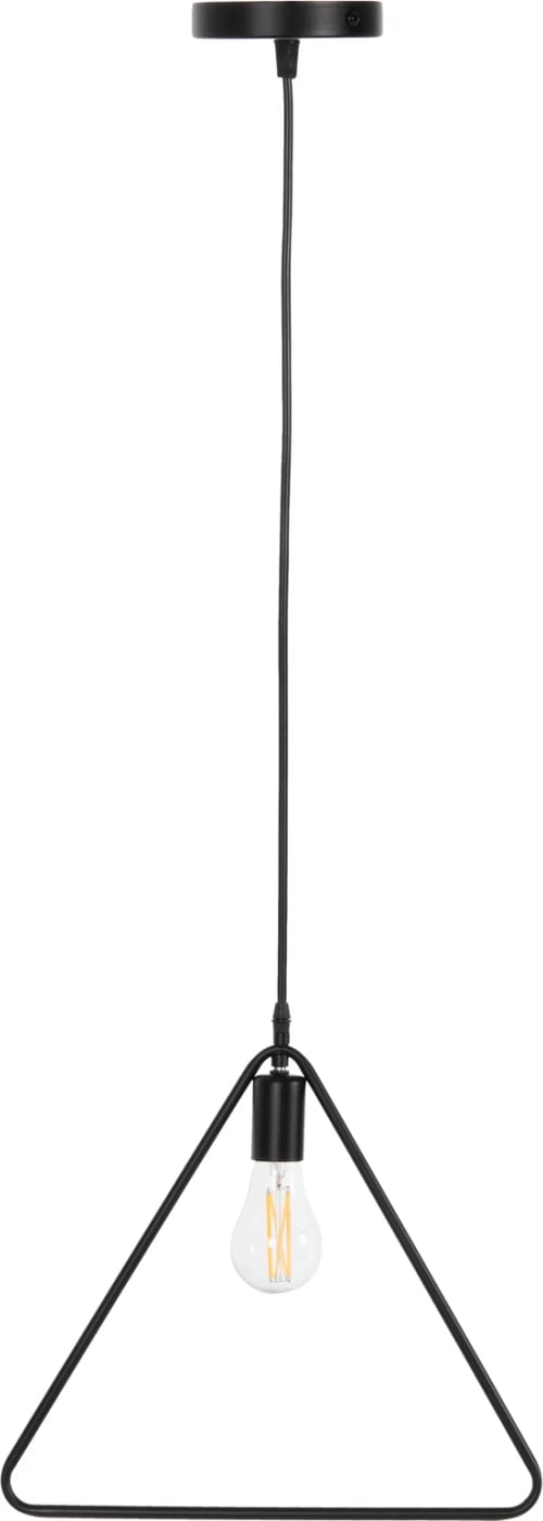 Llambë varëse tavani, metal i zi, trekëndësh, FH4096, 38x132H cm