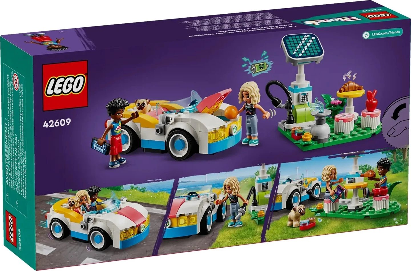 Set LEGO Friends 42609 Electric Car and Charger