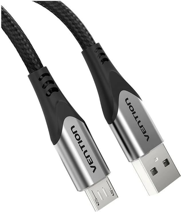 Kabëll Vention USB-A/microUSB, 3m, i zi