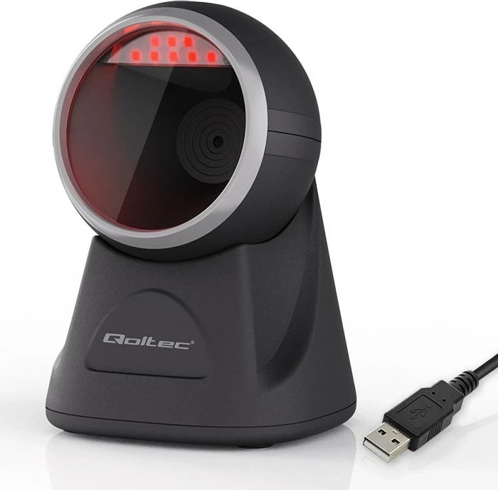 Skaner barkodi Qoltec Desktop Precision Reader 1D & QR, 2D