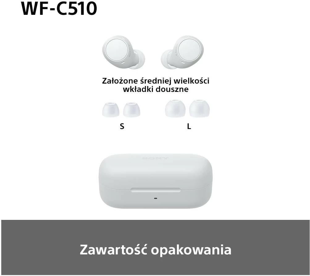 Kufje Sony WF-C510, Bluetooth 5.3, in-ear, të bardha