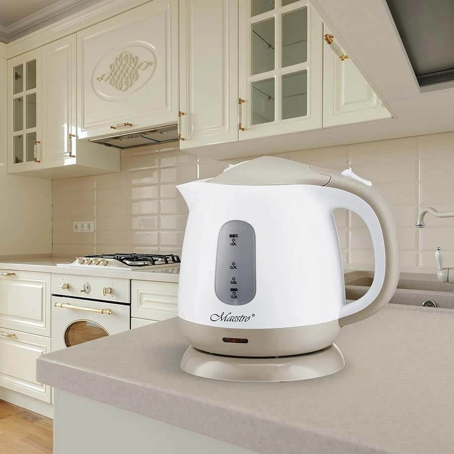 Çajnik elektrik  Maestro MR-012, i bardhë / bezhë