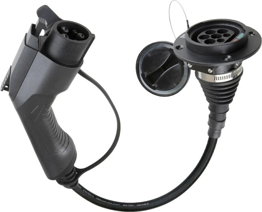 Adapter karikues makine Extralink, EU në US, i zi