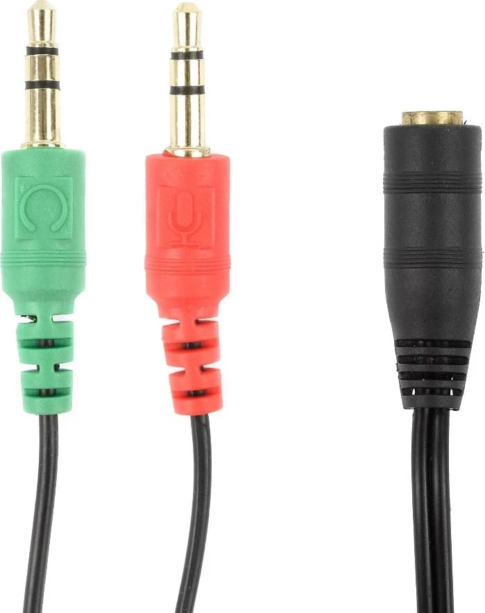 Adapter Audio Accura 2x miniJack - miniJack F/M, ngjyrë e zezë