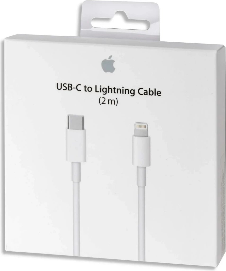 Kabllo Apple USB-C në Lightning 2m MQGH2ZM/A e bardhë