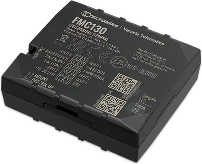 GPS tracker Teltonika FMC130 për vetura, i zi