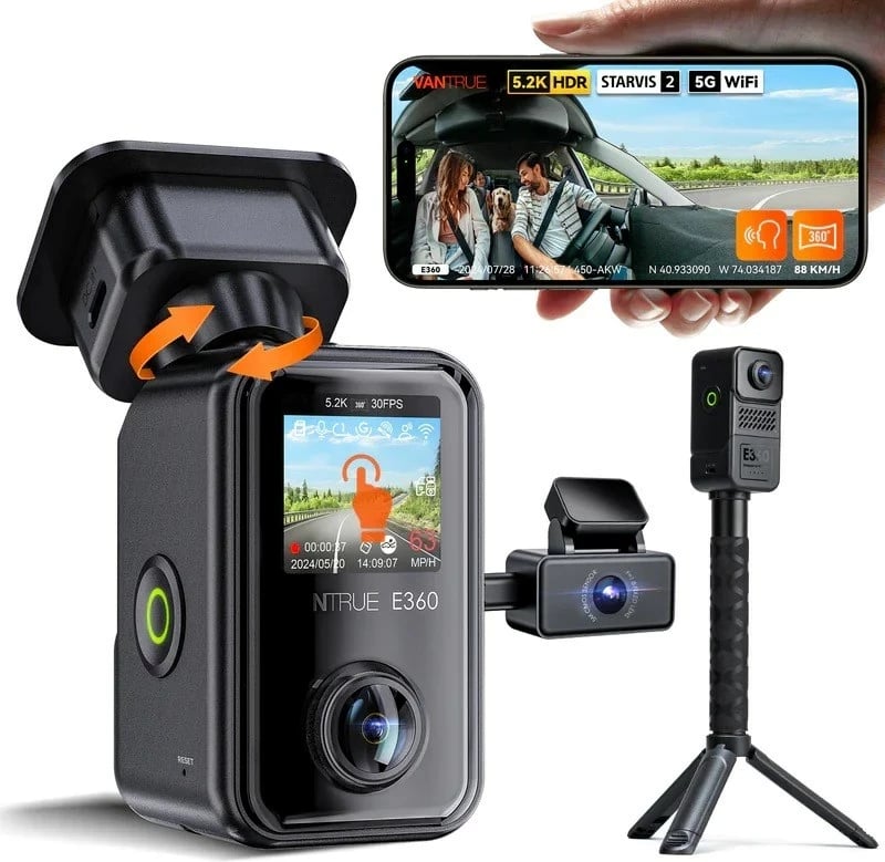 Kamerë rruge Vantrue E360 ACE LTE 3CH, Full HD, 3 kanale, Wi-Fi