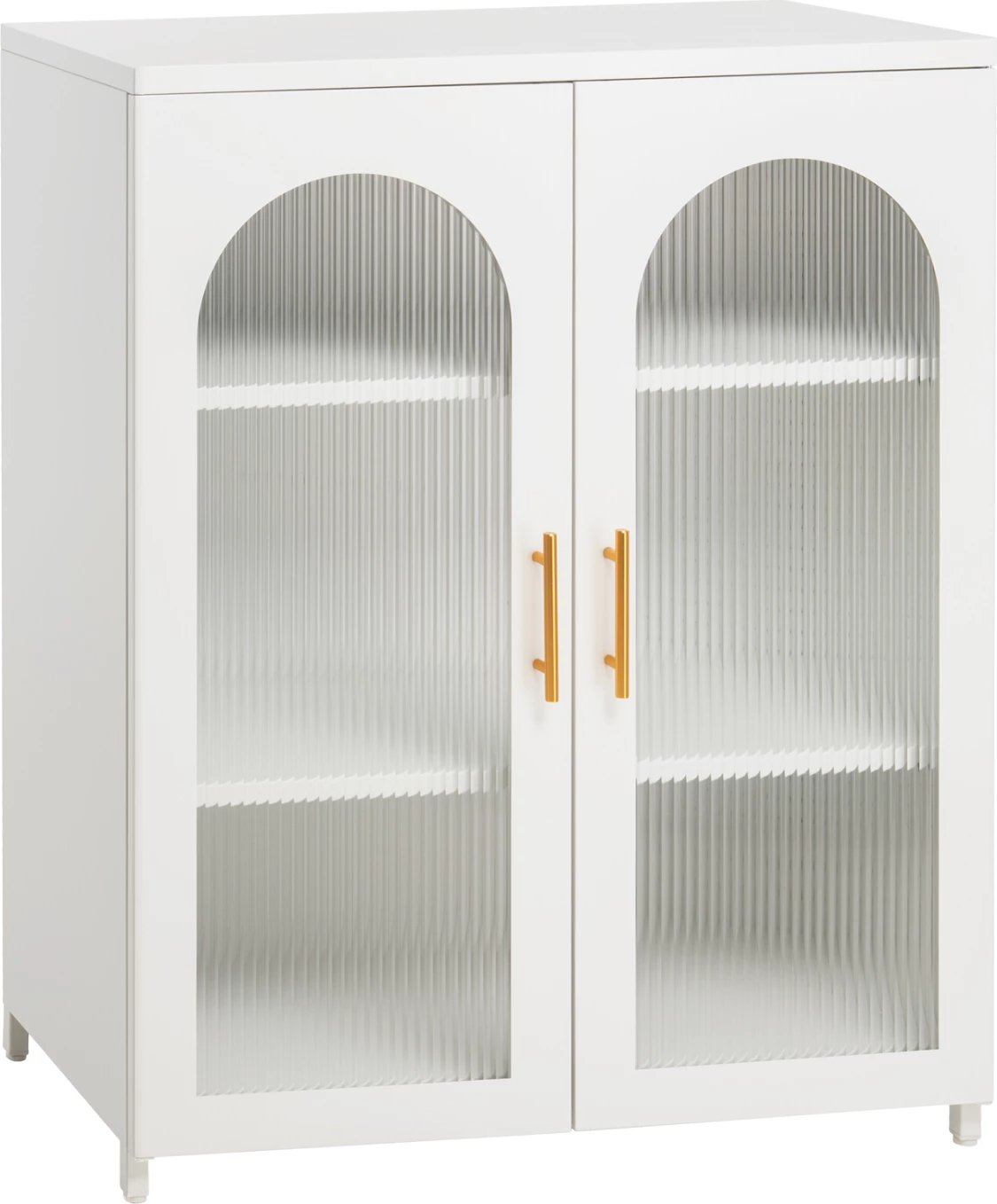 Kabinet metalik për ekspozim CARIL FH9571.02 i bardhë 80x37-40x102H cm