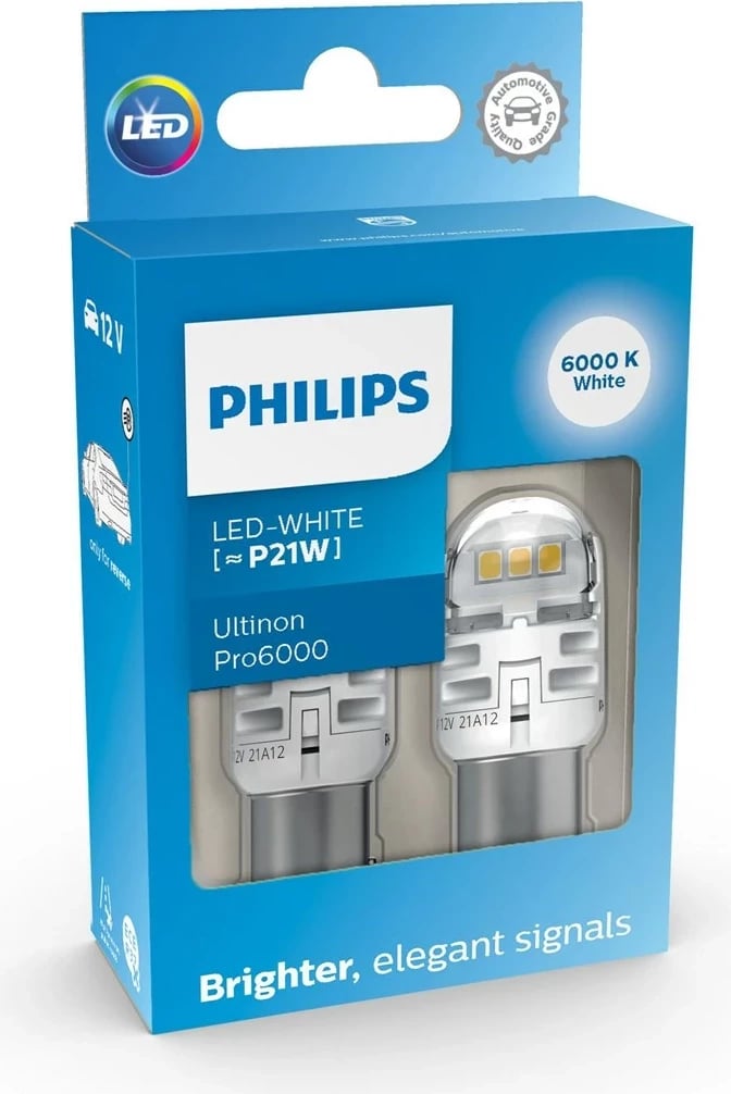 Llamba sinjalizuese Philips Ultinon Pro6000, LED, 6000K, 2 copë