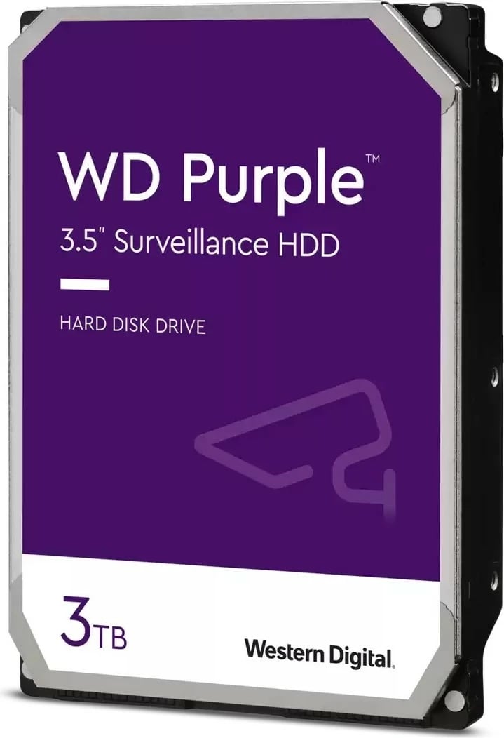 Hard disk Western Digital Blue Purple, 3 TB, 5400 RPM, 64 MB, 3.5", Serial ATA III