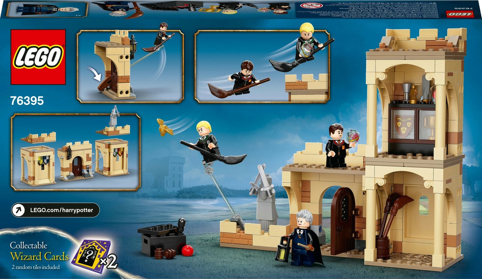 Set ndërtimi LEGO Harry Potter Hogwarts™: Mësimi i parë i fluturimit, 7 vjeç e lart, 264 pjesë, shumëngjyrësh