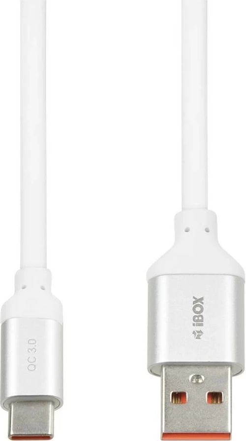 Kabëll iBOX USB-A/USB-C 1.5m QC 3.0, bardhë