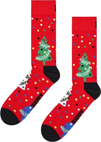 Çorape për femra Happy Socks, të kuqe