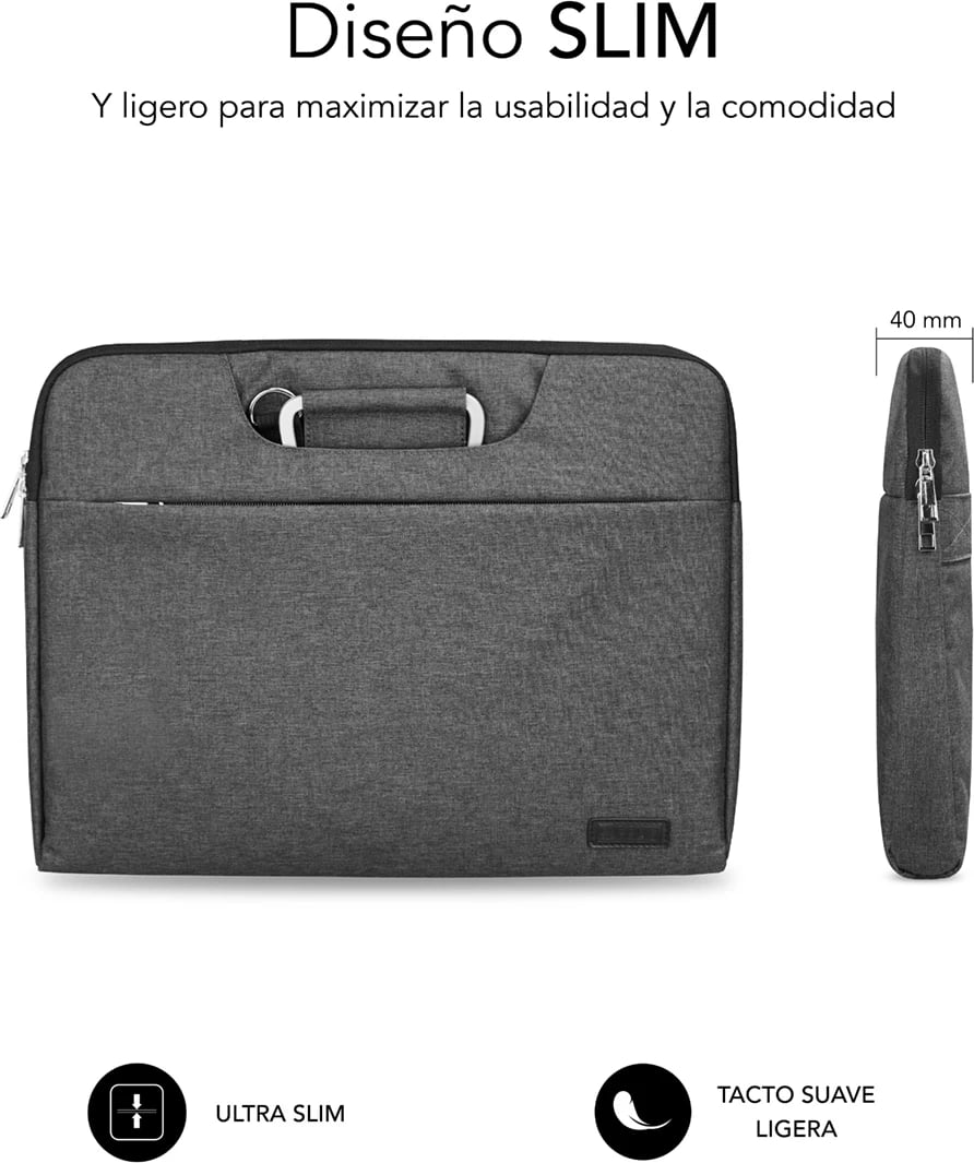 Mbështjellës laptopi SUBBLIM BUSINESS 15,6" gri SUB-LS-1BS0101