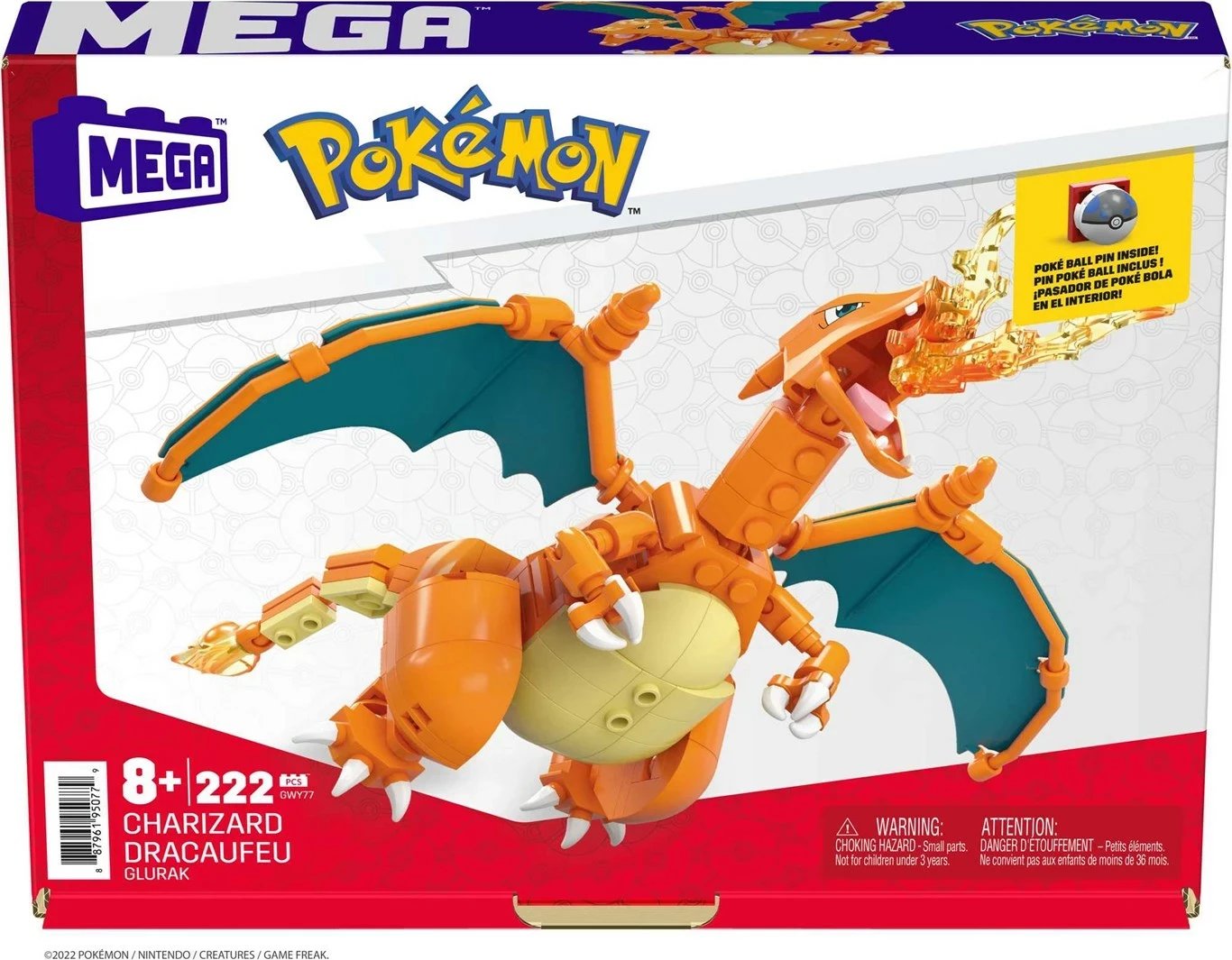 Set ndërtimi MATTEL MEGA Pokémon Charizard, Blu