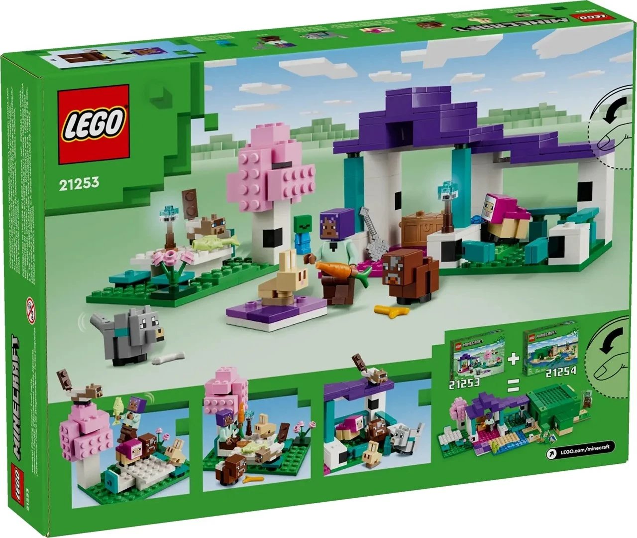 Set LEGO Minecraft 21253 The Animal Sanctuary