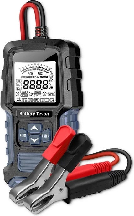 Testues baterie Qoltec me ekran LCD, 12V/24V