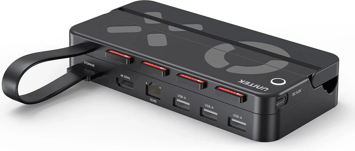 Docking station UNITEK për Nintendo Switch me telekomandë
