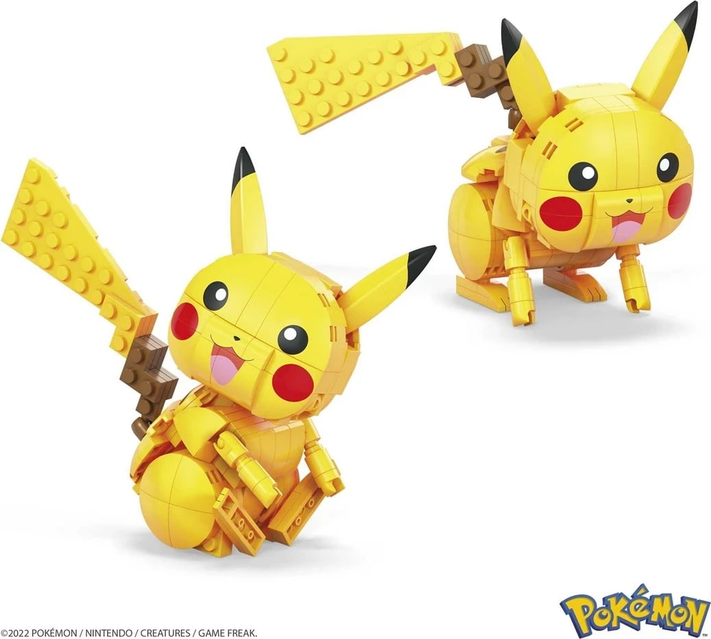 Set ndërtimi MATTEL MEGA Pokémon Pikachu, Plastik, Kuq