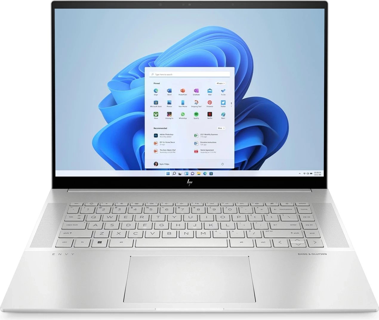 Laptop HP ENVY 16-H1055CL, Intel Core i7 i7-13700H, 32 GB RAM, 2 TB SSD, NVIDIA RTX 4060, Argjendtë