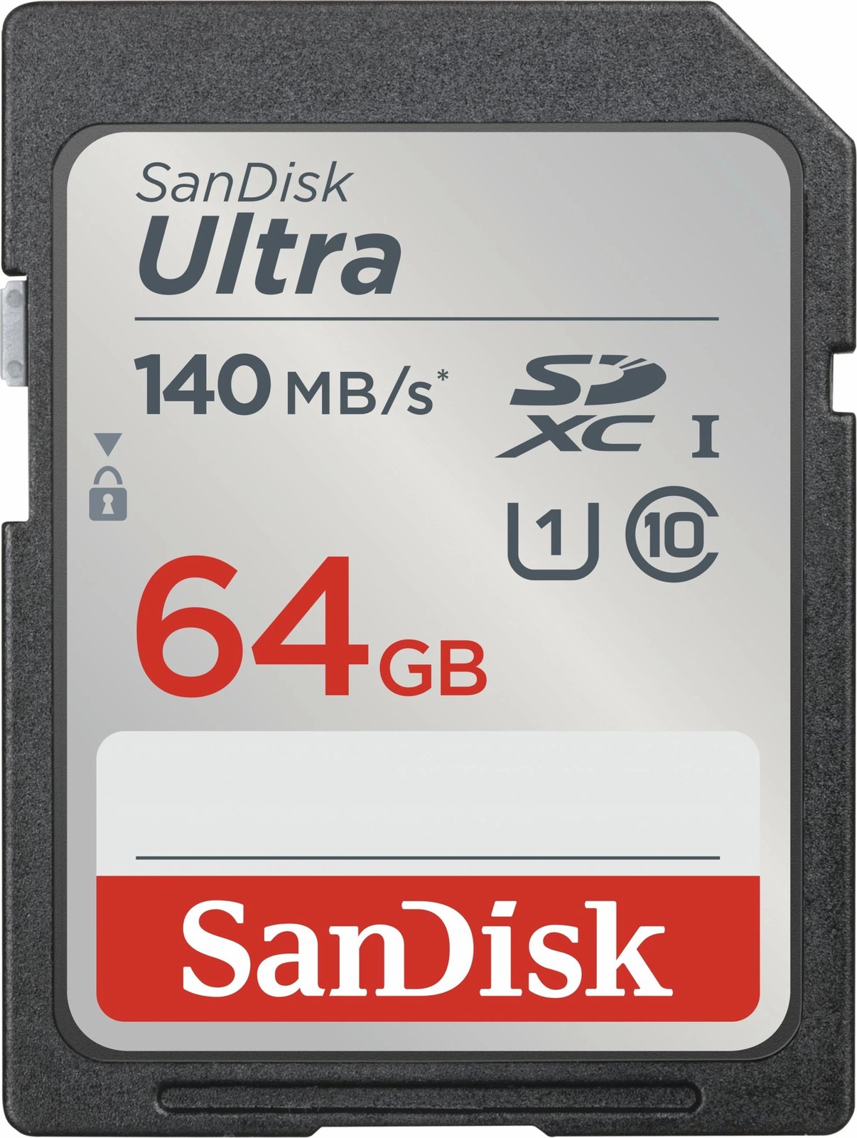 Kartelë SD SanDisk Ultra, 64 GB, SDXC, Class 10, UHS-I, 120 MB/s, e zezë